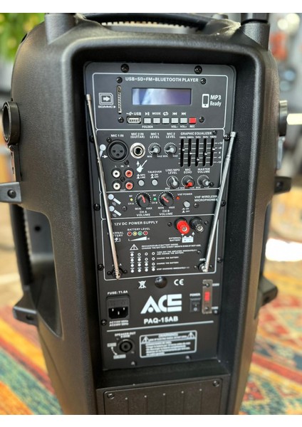 PAQ-15AB 300 Watt Taşınabilir Şarjlı Amfi modelleri