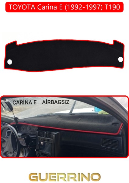 Toyota Carina E (1992-1997) T190TORPİDO Koruma Halısı Kırmızı Kenar