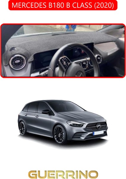 Mercedes B180 B Class 2020TORPİDO Koruma Halısı Kırmızı Kenar