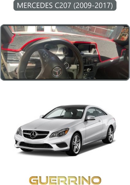 Mercedes C207 2009-2017TORPİDO Koruma Halısı Gri Kenar