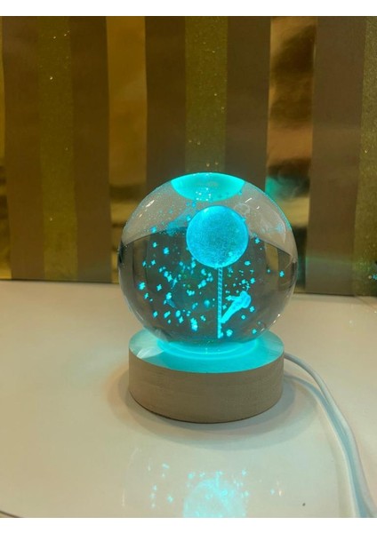 Astronot Cam Işıklı Dekoratif Küre 7cm
