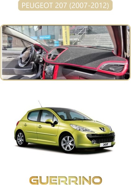 Peugeot 207 (2007-2012)TORPİDO Koruma Halısı Bej Kenar