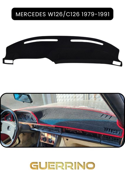 Mercedes W126/C126 1979-1991TORPİDO Koruma Halısı Siyah Kenar