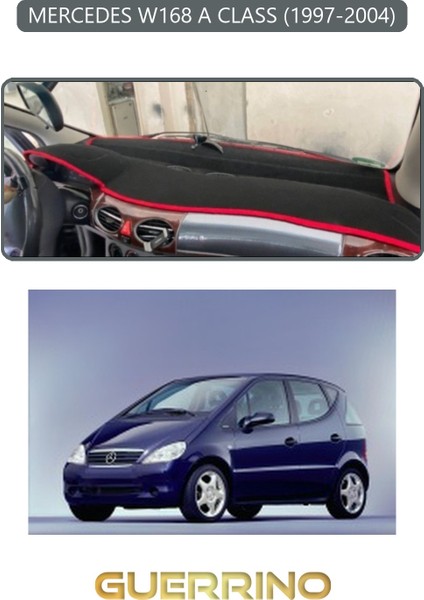 Mercedes W168 A Class 1997-2004TORPİDO Koruma Halısı Gri Kenar