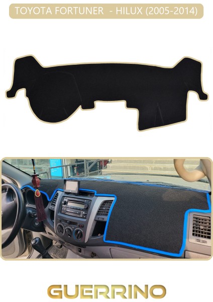 Toyota Fortuner - Hılux 2005-2014TORPİDO Koruma Halısı Bej Kenar
