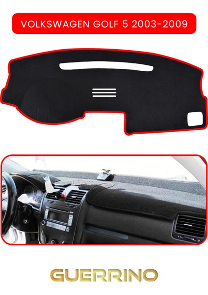 Volkswagen Golf 5 (2003-2009)TORPİDO Koruma Halısı Kırmızı Kenar