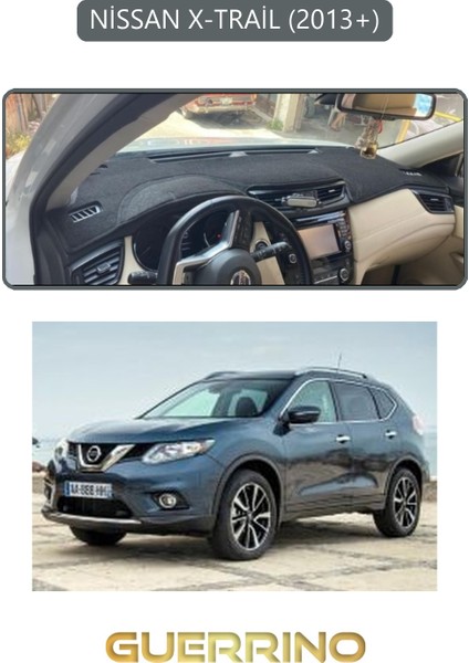 Nissan X-Trail 2013+TORPİDO Koruma Halısı Gri Kenar