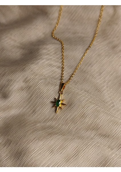 Green Pole Star Çelik Kolye