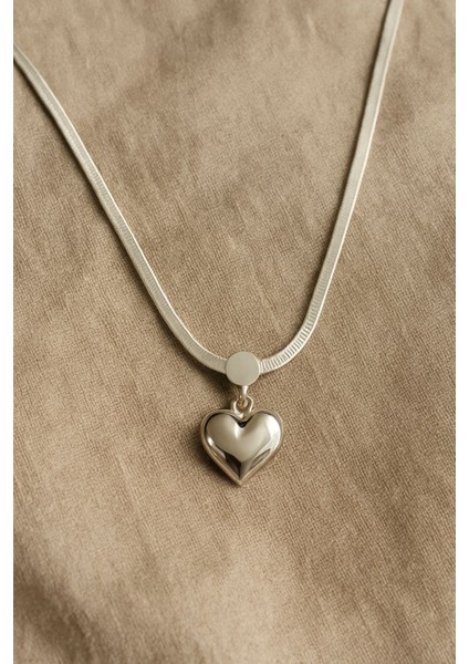 Italyan Ezme- Çelik Kalp Kolye modelleri