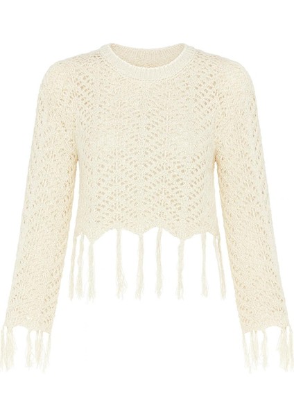 Ajurlu Püsküllü Kazak fırsatları