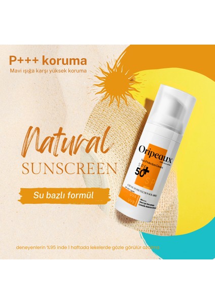 Spf 50+ Leke Karşıtı Güneş Kremi Uv-A Uv-B Sun Protection Cream 50 ml