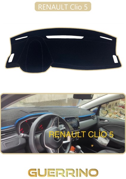 Renault Clio 5torpido Koruma Halısı Bej Kenar