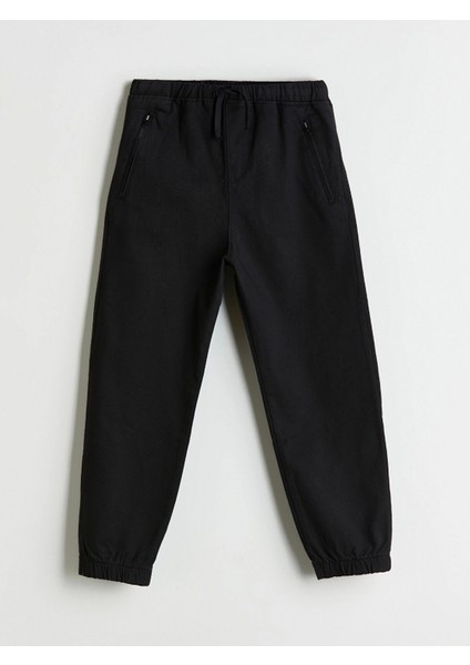 Lcw Kids Siyah Beli Lastikli Erkek Çocuk Pantolon