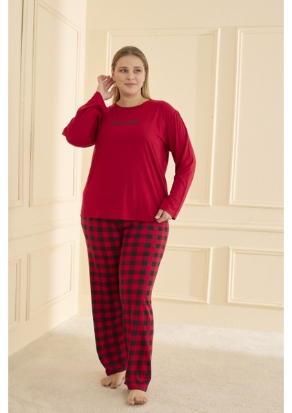 Kadın Pijama Takımı Büyük Beden & Battal Uzun Kol modelleri