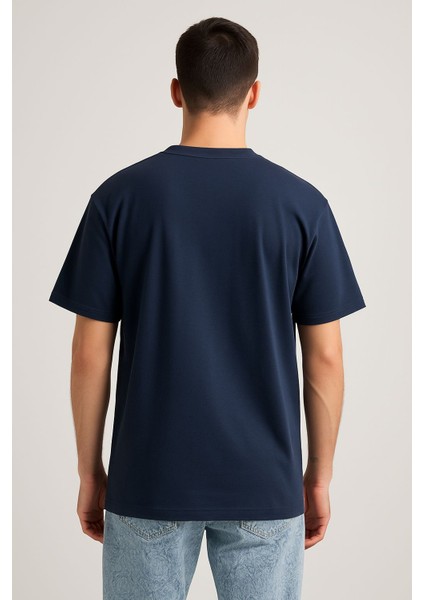 Unisex Spor Bisiklet Yaka Pamuk Oversize Boyfriend T-shirt