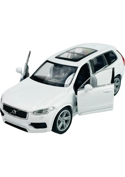 Oyuncak Metal Model Araba 1/36 Çek Bırak Beyaz Volvo XC90