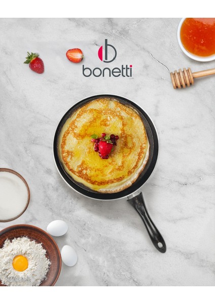 Granit Siyah Krep Bazlama Gözleme Tavası 30 cm