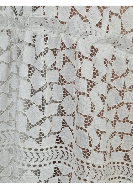 Fırfır Detaylı Katlı Etek