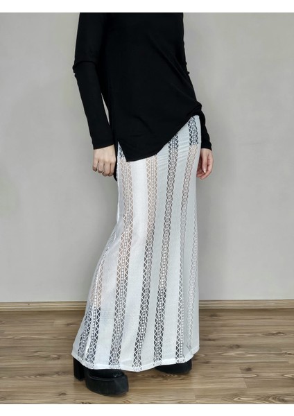 Retro Dantel Dar Maxi Etek fiyatları