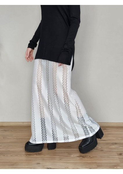 Retro Dantel Dar Maxi Etek fırsatları