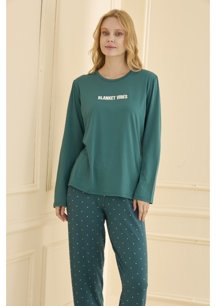 Kadın Pijama Takımı Uzun Kol Mevsimlik modelleri