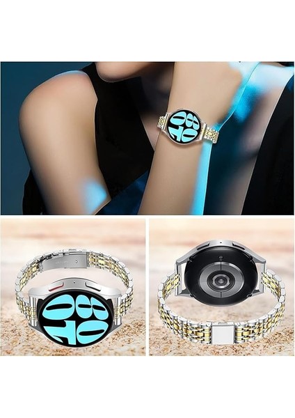 Samsung Galaxy Watch 7 6 5 4 Uyumlu Paslanmaz Çelik Ince Slim Rolex Tasarım Kordon indirimleri