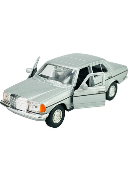 Oyuncak Metal Model Araba 1/36 Çek Bırak Gri Mercedes W123