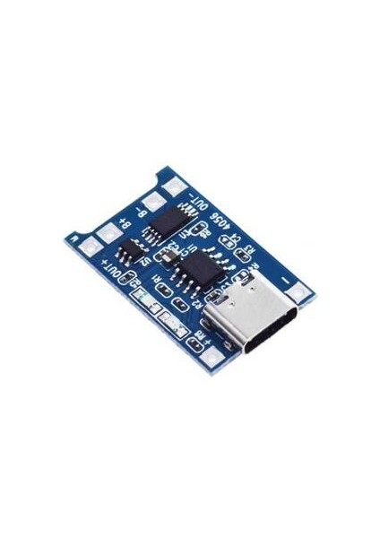 TP4056 Korumalı Lityum Ion Batarya Pil Şarj Modülü 5V 1A-TYPE C
