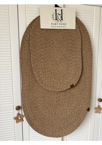 Jüt Hasır Banyo Takımı ,banyo Paspas Takımı ,paspas