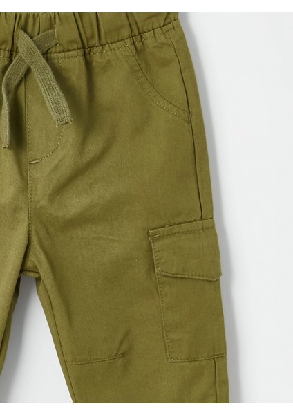 Lcw Baby Ekru Bisiklet Yaka Baskılı Erkek Bebek Sweatshirt ve Pantolon 2'li Takım