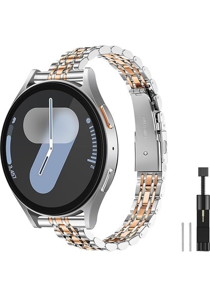 Samsung Galaxy Watch 7 6 5 4 Uyumlu Paslanmaz Çelik Ince Slim Rolex Tasarım Kordon
