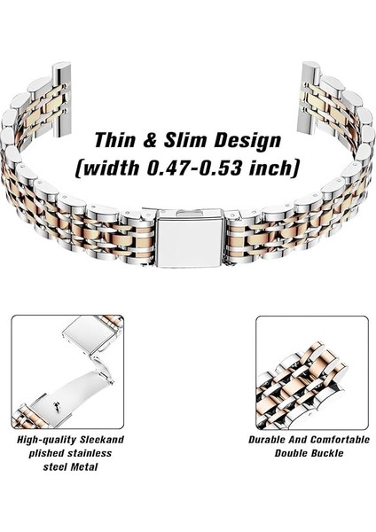 Samsung Galaxy Watch 7 6 5 4 Uyumlu Paslanmaz Çelik Ince Slim Rolex Tasarım Kordon indirimleri