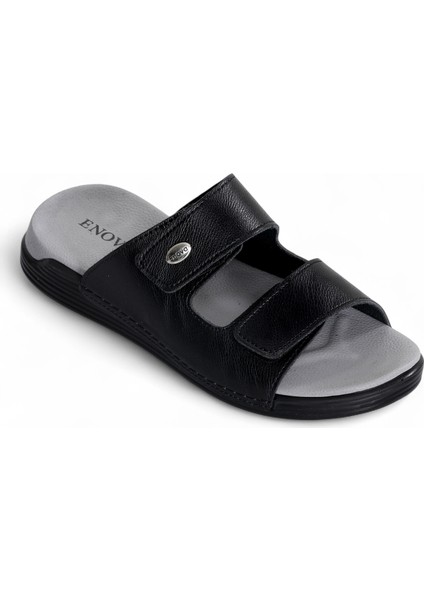 Her Gün Kullanıma Uygun Ortopedik Erkek Deri Terlik modelleri
