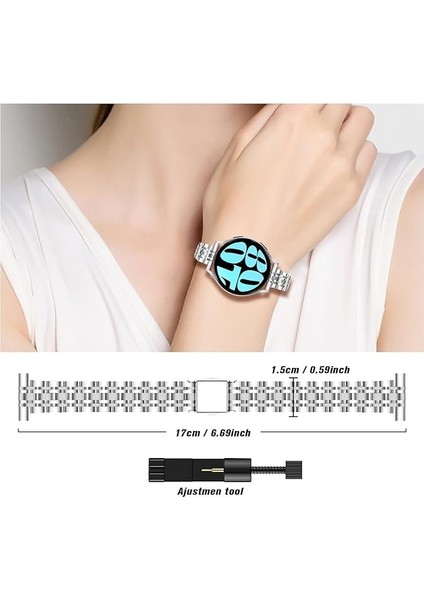 Samsung Galaxy Watch 7 6 5 4 Uyumlu Paslanmaz Çelik Ince Slim Rolex Tasarım Kordon modelleri