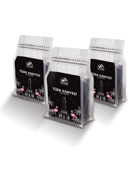 Nitelikli Türk Kahvesi Avantaj Paketi 3X250GR Odun Ateşinde Kavrulmuş