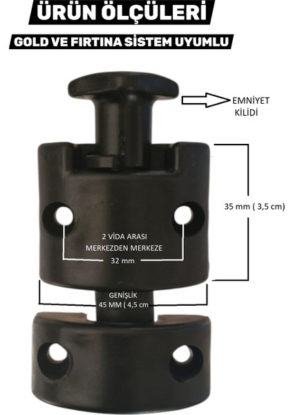 Tombul Model Cam Balkon 4’lü Kilit Seti Zincir ve Vidalar Dahil fiyatları