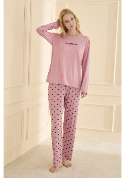 Kadın Pijama Takımı Uzun Kol Mevsimlik modelleri