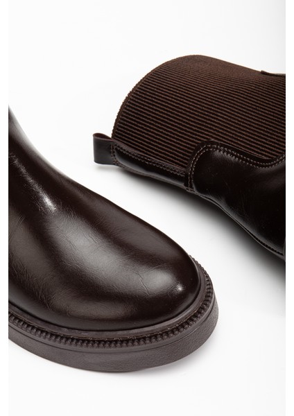 Aygen Lastikli Deri Bot