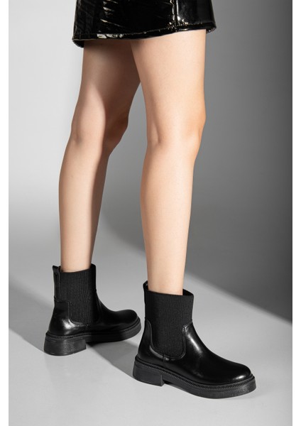 Aygen Lastikli Deri Bot