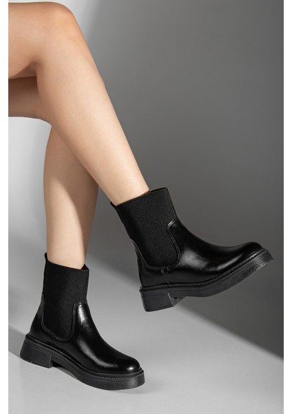 Aygen Lastikli Deri Bot