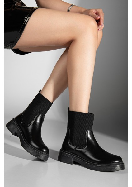 Aygen Lastikli Deri Bot