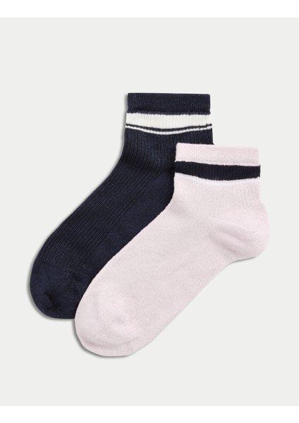2'li Işıltılı Sumptuously Soft™ Bilek Çorabı modelleri