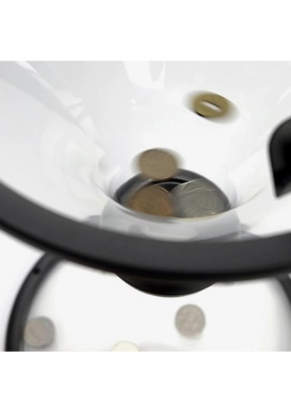 Eğlenceli Huni Şeklinde Ilginç Şeffaf Para Biriktirme Kumbarası (4915)