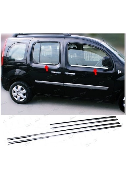 Mercedes Citan Krom Cam Çıtası 4 Prç. 2013 Üzeri P.çelik