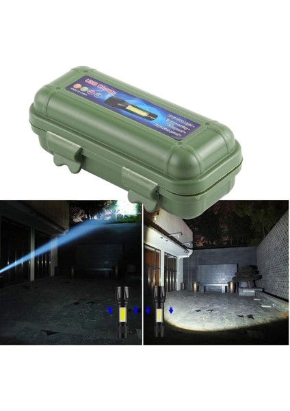 Kutulu Mini El Feneri – Taşınabilir LED Kamp ve Acil Durum El Lambası Plastik Gövde (4915)