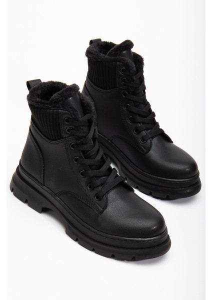 Mia Kürklü Deri Bot