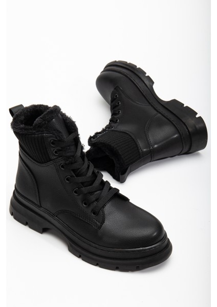 Mia Kürklü Deri Bot