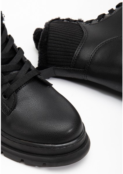 Mia Kürklü Deri Bot