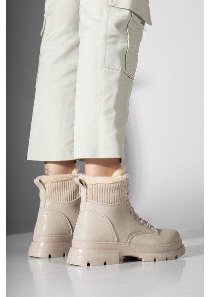 Mia Kürklü Deri Bot