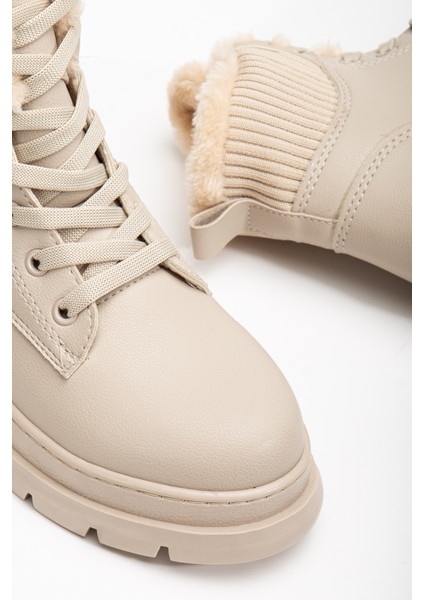 Mia Kürklü Deri Bot